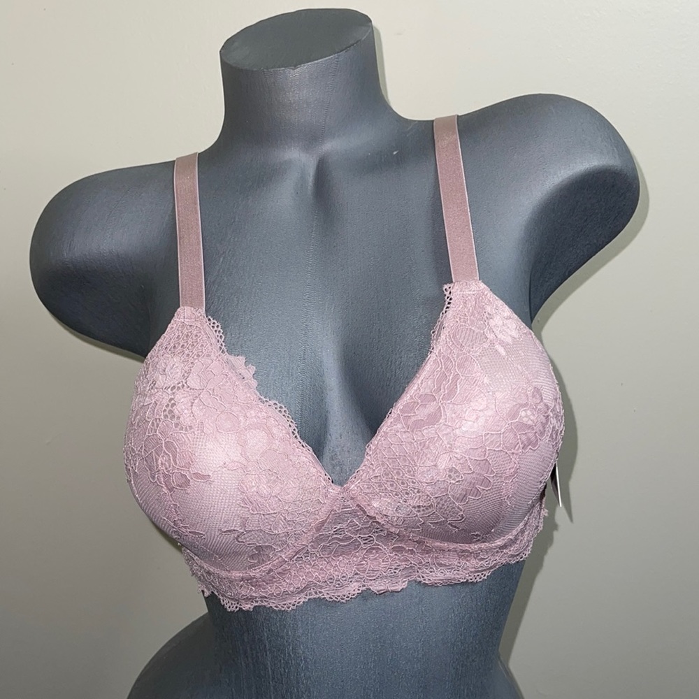 Ilys Lumie Comfort Fit Light Padded Wire Free Wireless Bra Bralette 3 Hooks.